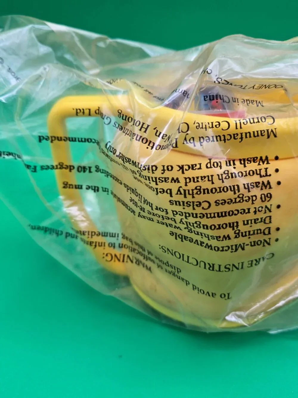 1992 Vintage Looney Tunes 3D Tweety Bird Cup/Mug in Plastic KFC Promotional